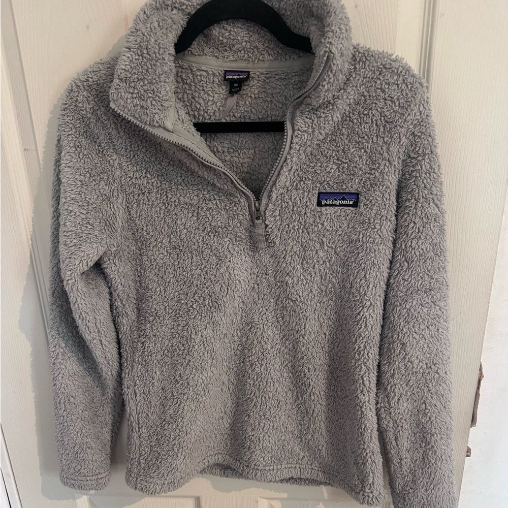Patagonia Jacket Womens XS Gray Los Gatos Fuzzy 1/4 Quarter Zip Pullover - Picture 3 of 14